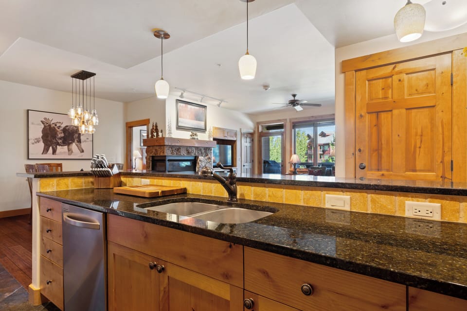 Plenty of counter space to prepare all your meals