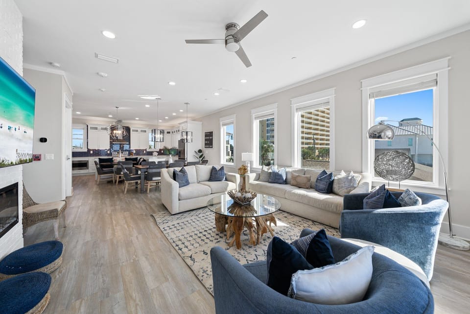 Joy By The Sea | Main Living Room | Dining Area | Gourmet Kitchen | Gulf Views | 2nd Floor