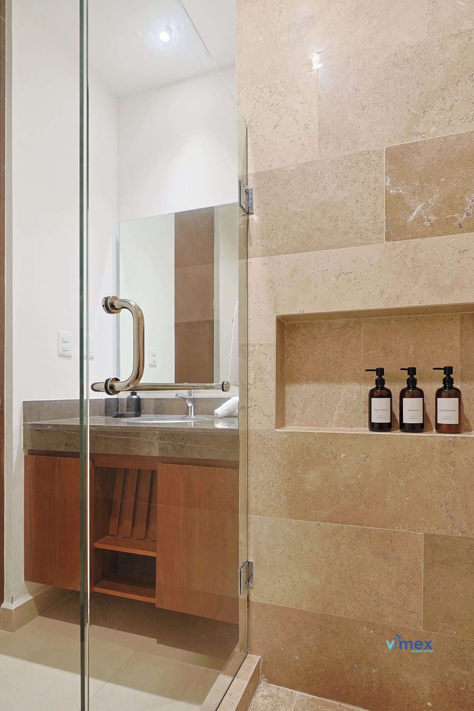 Bathroom with ample counter space.