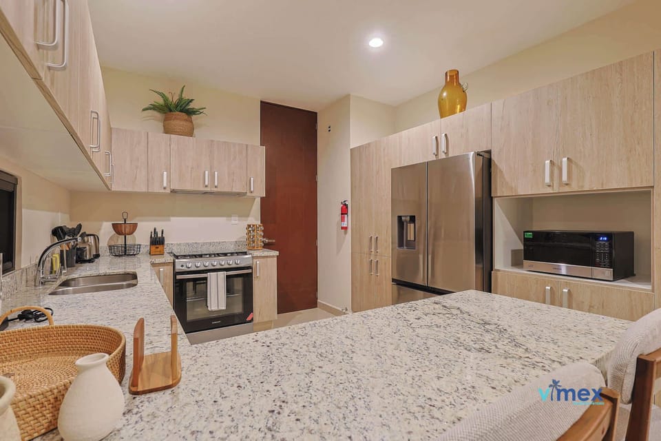  Modern kitchen with top-notch appliances.