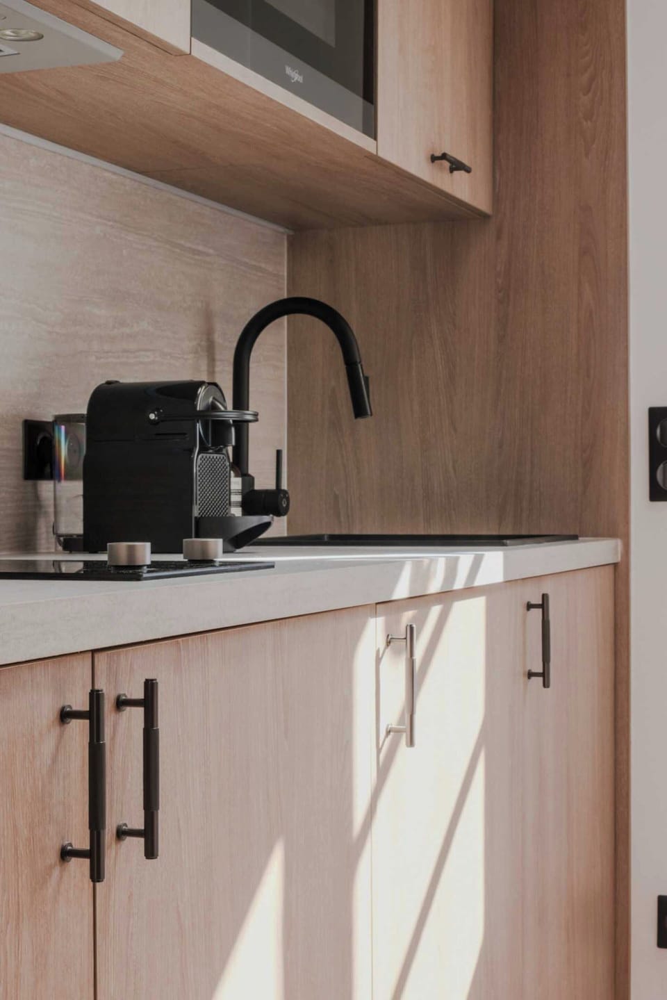 Apartment | Private kitchen | Fridge, microwave, coffee/tea maker, electric kettle