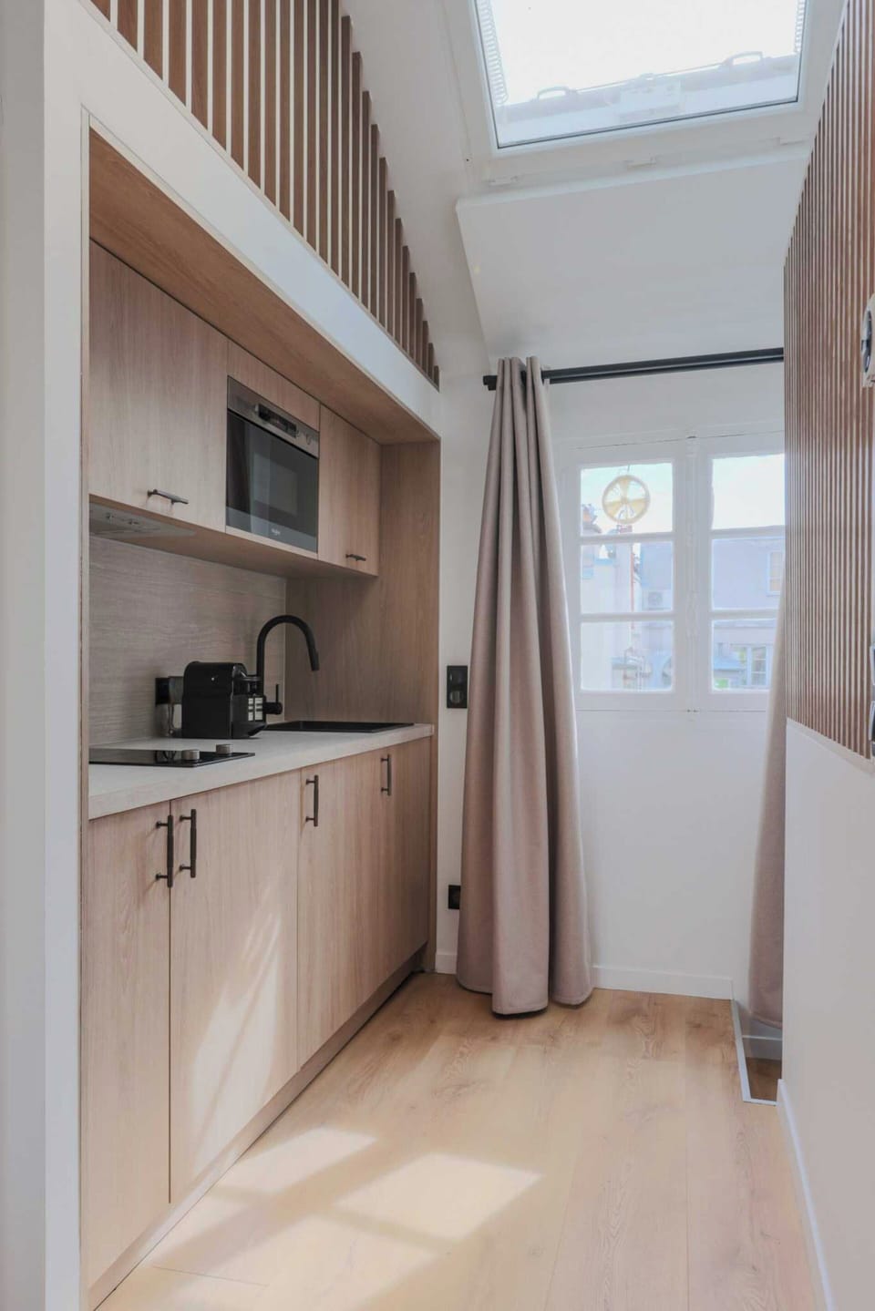 Apartment | Private kitchen | Fridge, microwave, coffee/tea maker, electric kettle