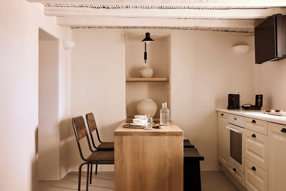 Windmill Karamitsos since 1859 | Living area | 42-inch flat-screen TV with cable channels