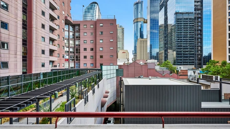 Stunning urban views right from the property's terrace.