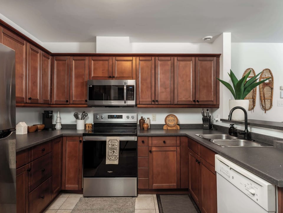 A fully equipped kitchen for cooking, chatting, and creating memories