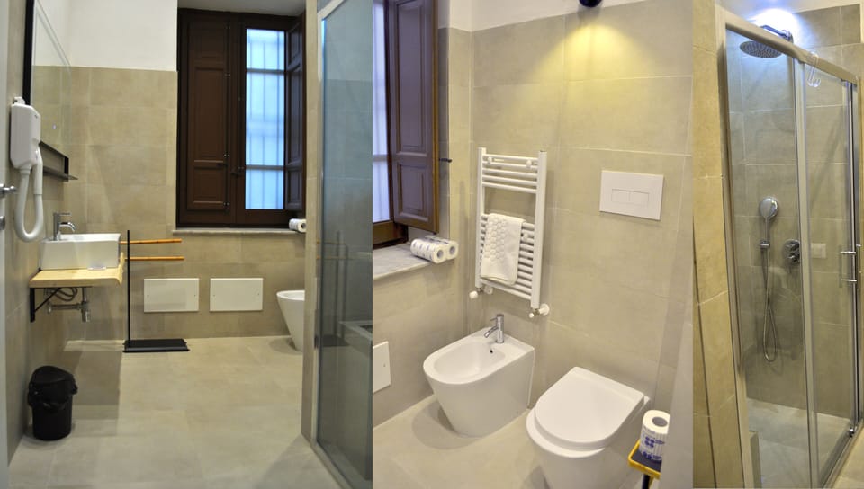 Deluxe Double Room, City View | Bathroom | Shower, hair dryer, bidet, towels