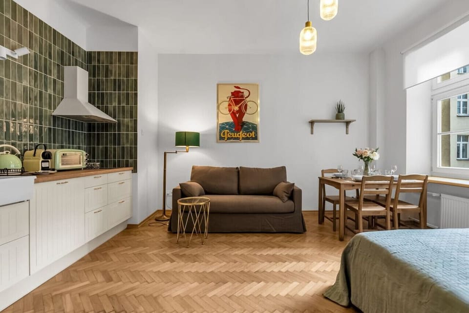 Sofa Bed for up to 2 Persons in the Living Area | Book Now with RENTUJEMY.COM