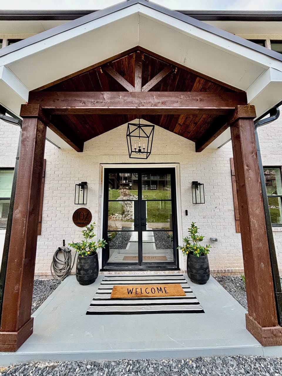Large 8' iron entry door