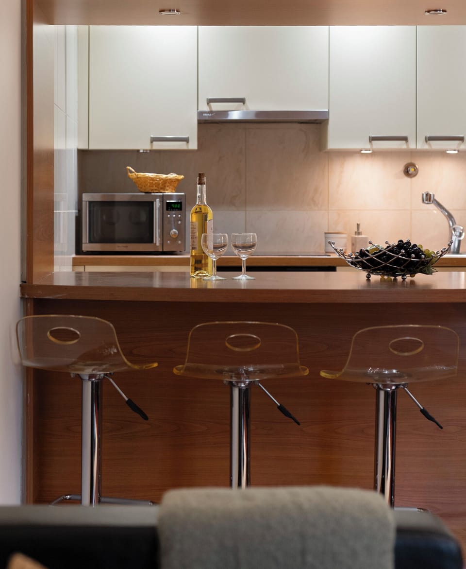 kitchen and dining area