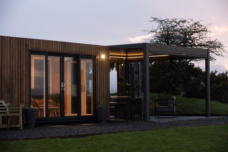 Exterior at sunset