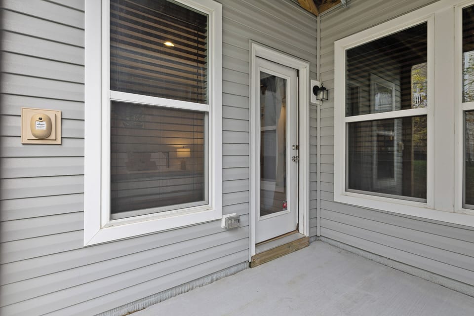 Back yard patio under deck