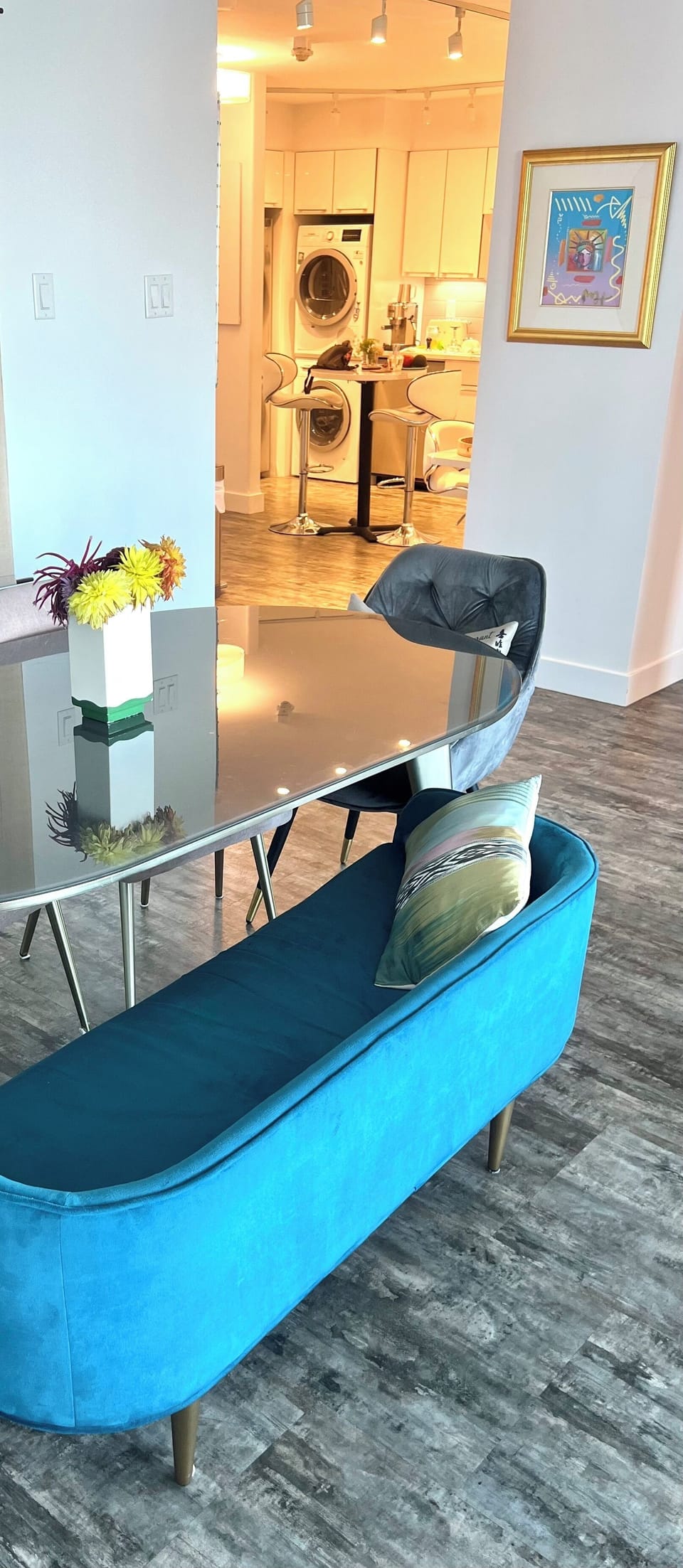 Dining area as related to kitchen