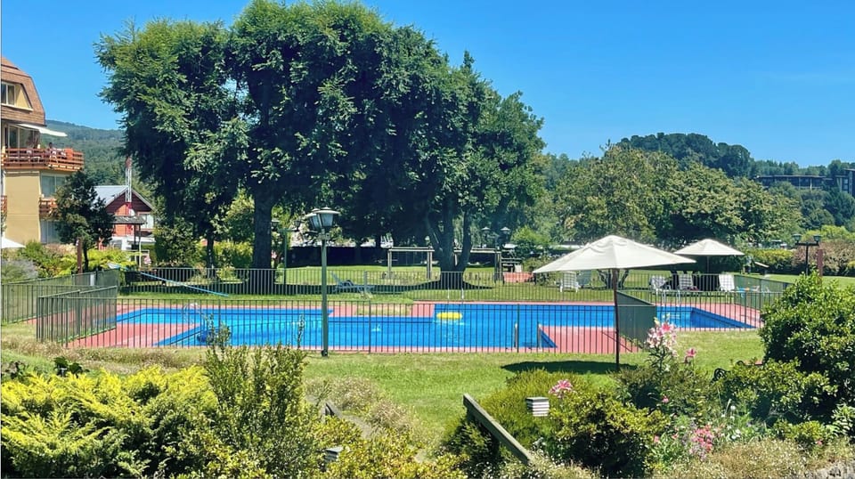 gardens and pool