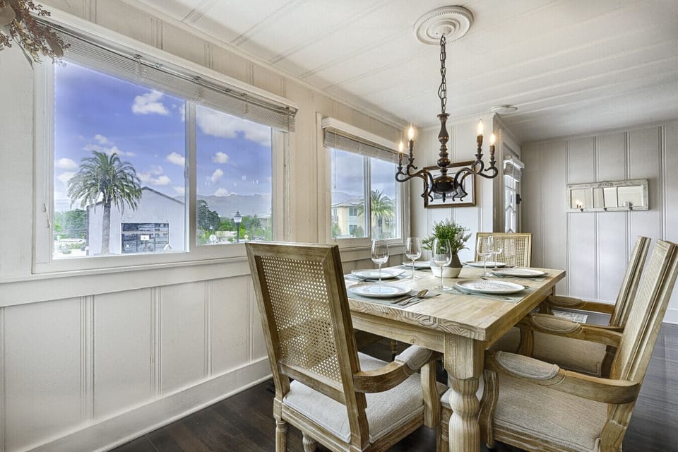 Mountain views from dining room