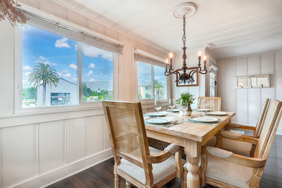 Mountain view from dining area