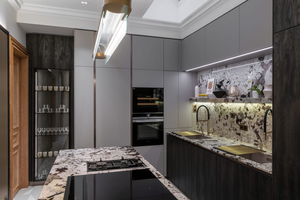 Luxury Villa, Garden View | Private kitchen | Espresso maker, coffee/tea maker, full-size fridge, microwave