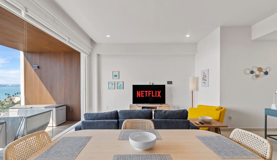Living room and dining table