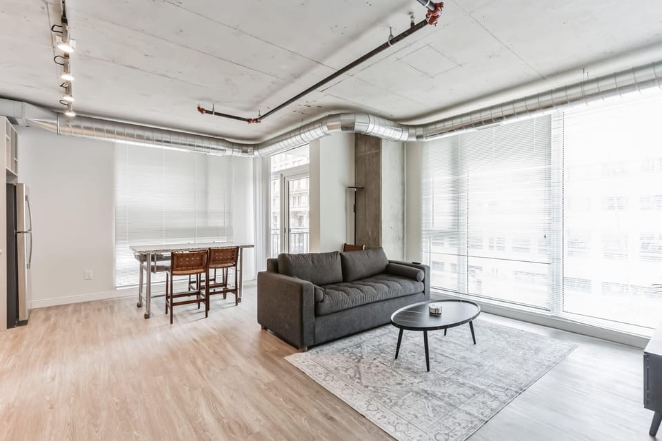 Spacious open concept
