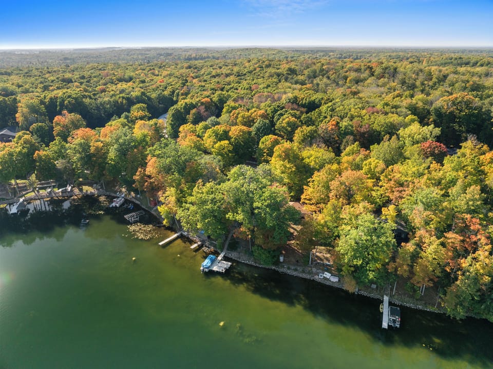 View of house and area from the lake