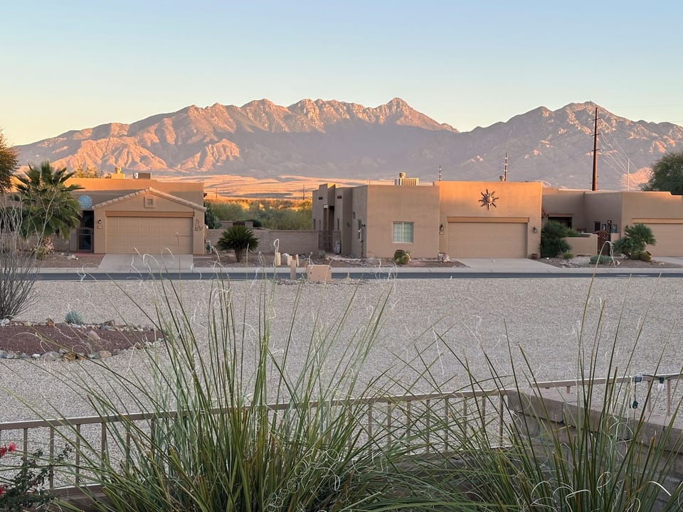 Happy Hour view from the backyard.