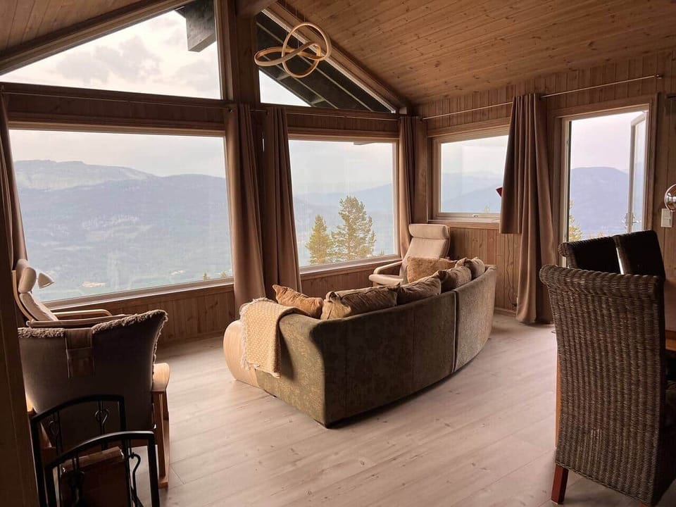 Wohnzimmer mit freiem Fernblick