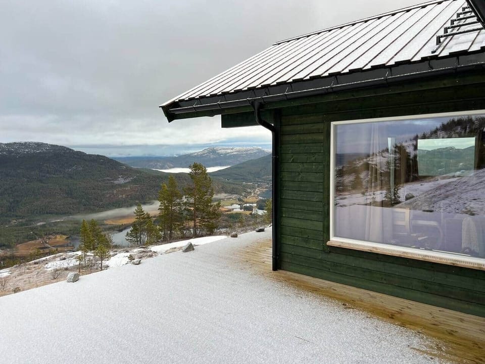 Blick von der umlaufenden Terrasse in Richtung Vrådal