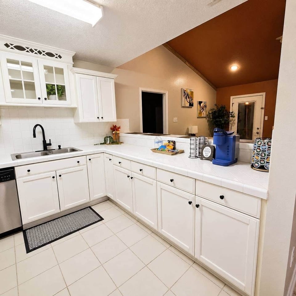 Kitchen Overlooking Living Area