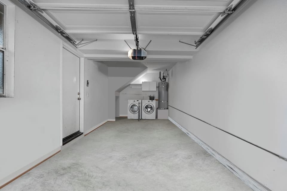 Garage and laundry