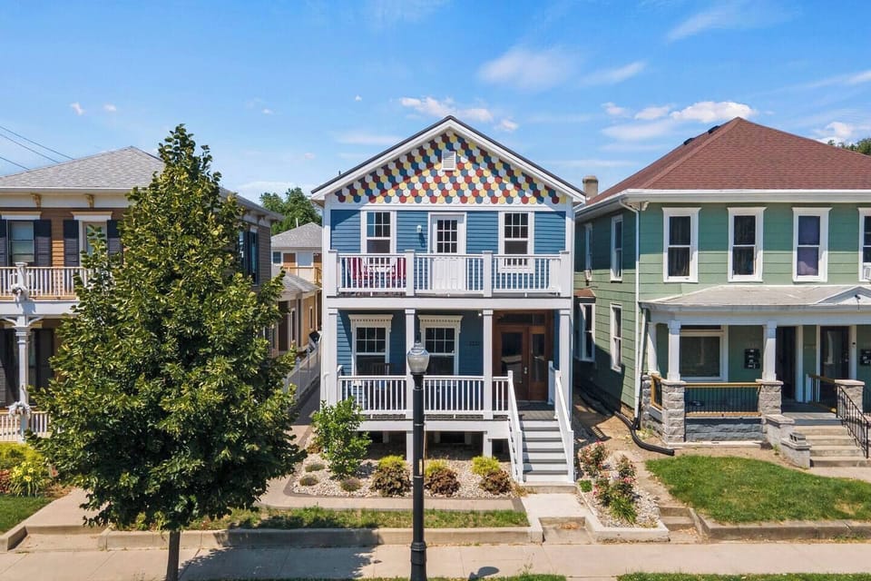 Exterior view of the house, showcasing its charming architecture and inviting curb appeal.