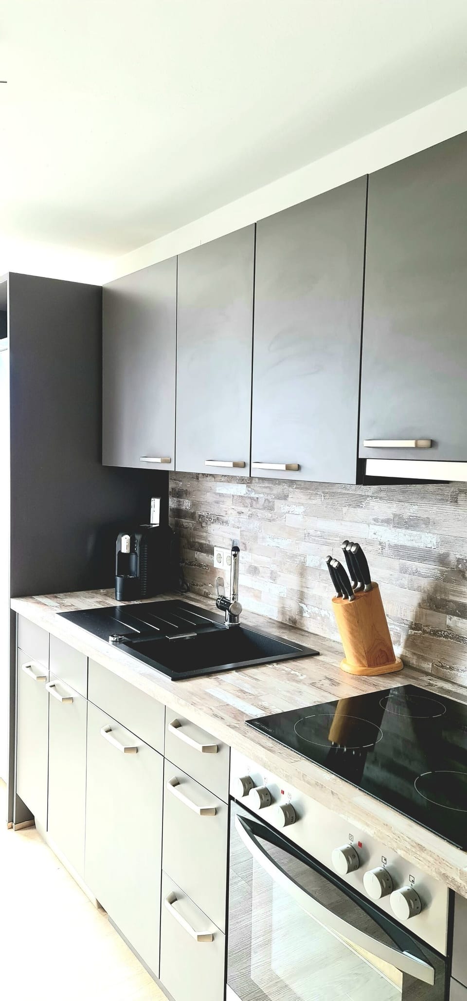 Deluxe Condo, Mountain View | Private kitchen | Electric kettle, toaster, highchair