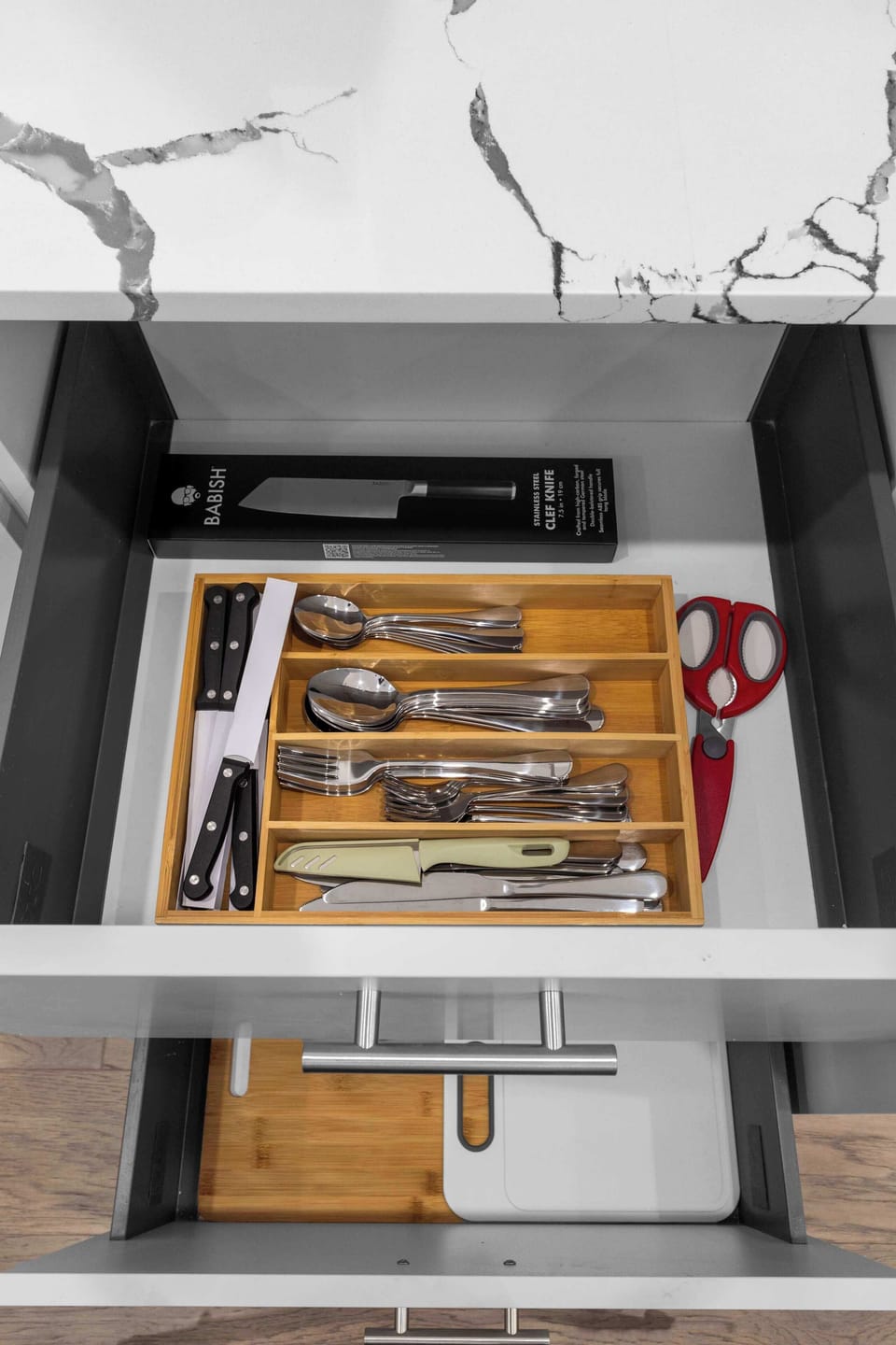 Stovetop area set up for simple cooking and quick meals.