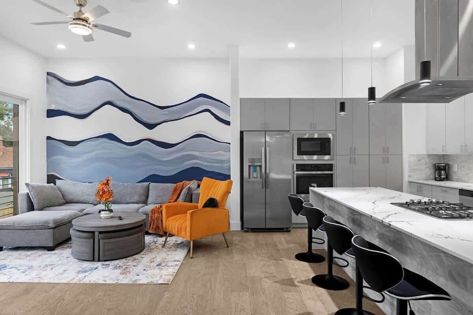 Living area flows smoothly into the kitchen for easy everyday living.