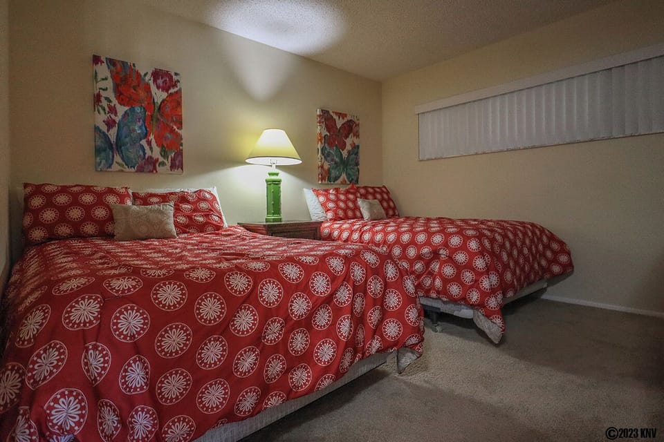 Guest Bedroom has Two Double Beds