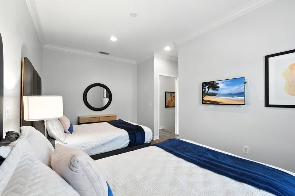 Spacious guest bedroom