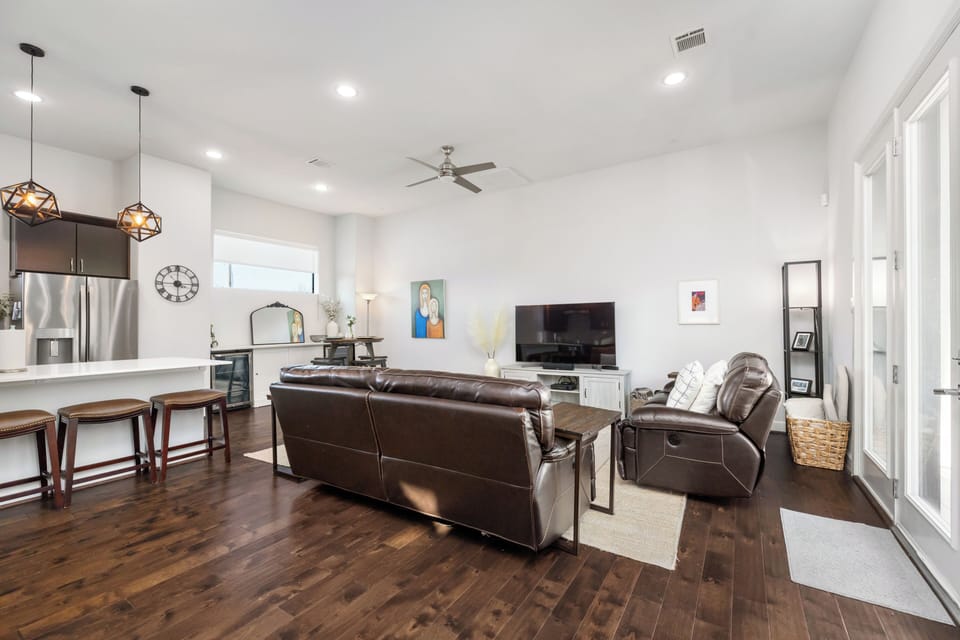 Enjoy the blend of comfort and sophistication in a living room