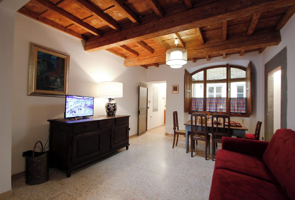 Apartment, City View | Living area | TV