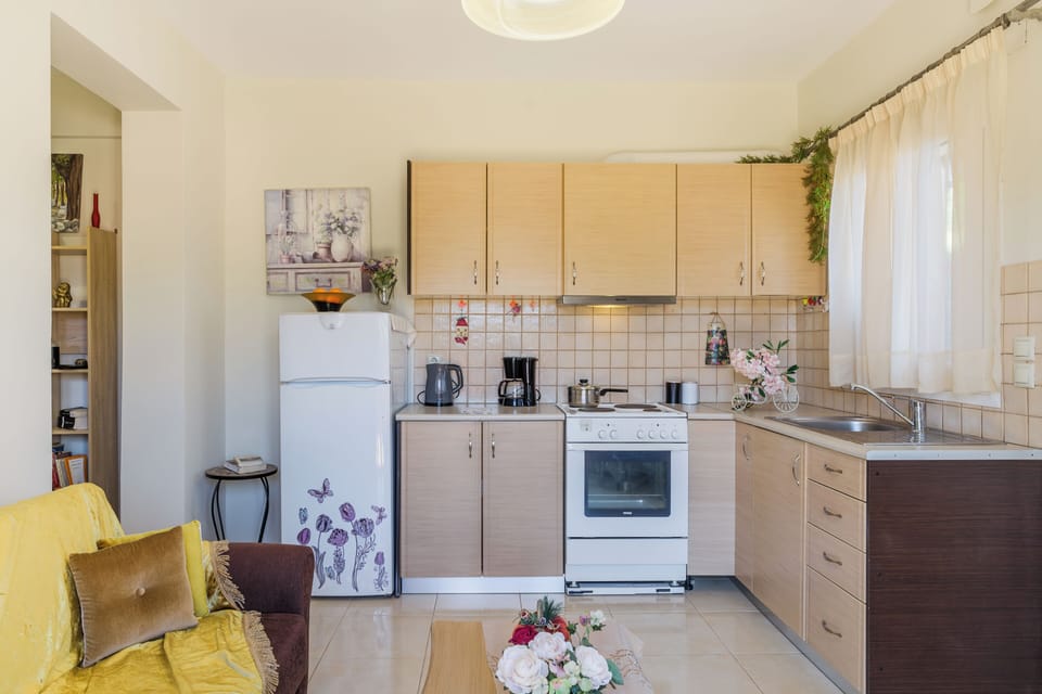 Comfort Apartment, 1 Double Bed with Sofa bed, Sea View | Private kitchen | Full-size fridge, oven, stovetop, electric kettle