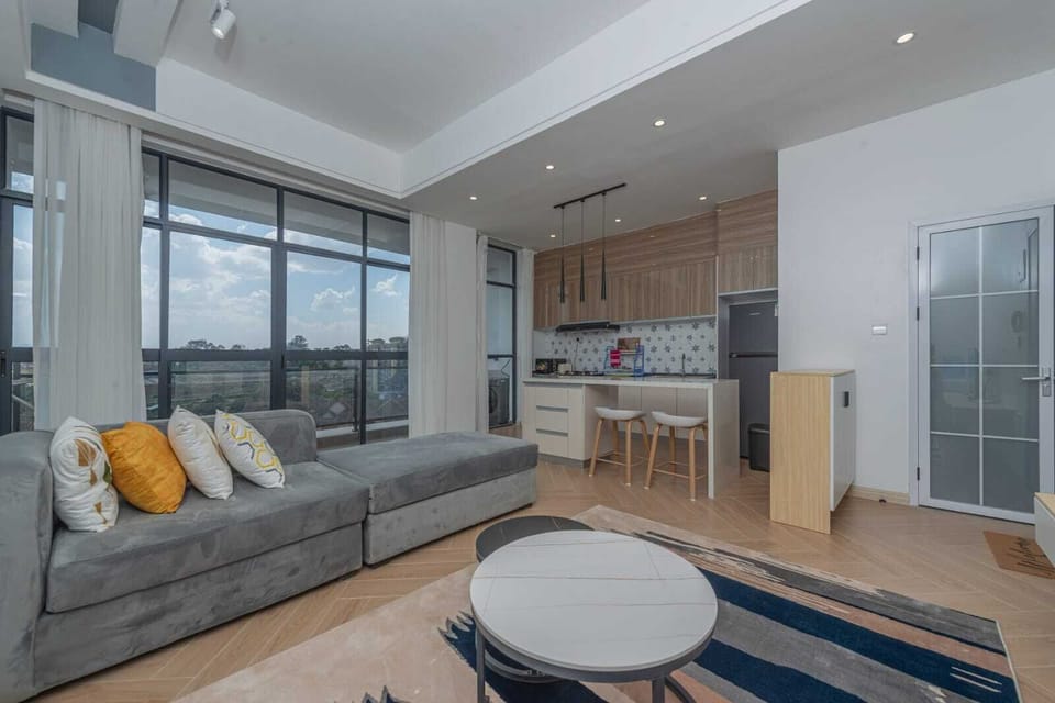 Luxury Apartment, Balcony, City View | Living area | Smart TV