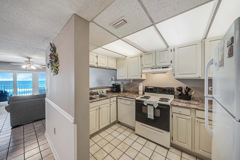The fully equipped kitchen offers everything you need to prepare meals for family & friends!