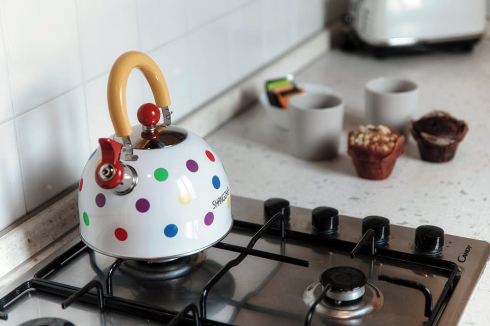 Apartment, City View | Private kitchen | Full-size fridge, oven, stovetop, espresso maker