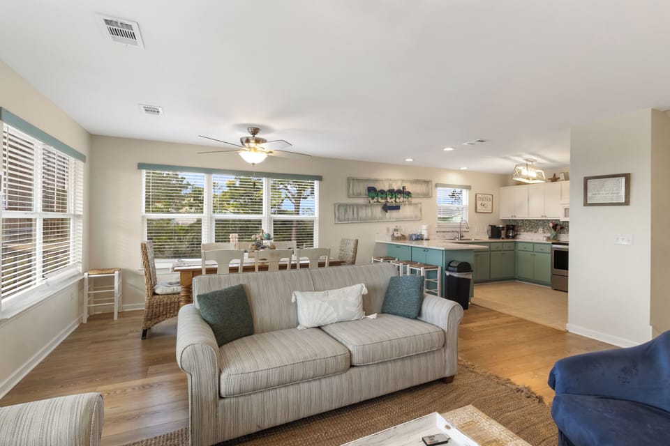 Kitchen/living/dining are open concept