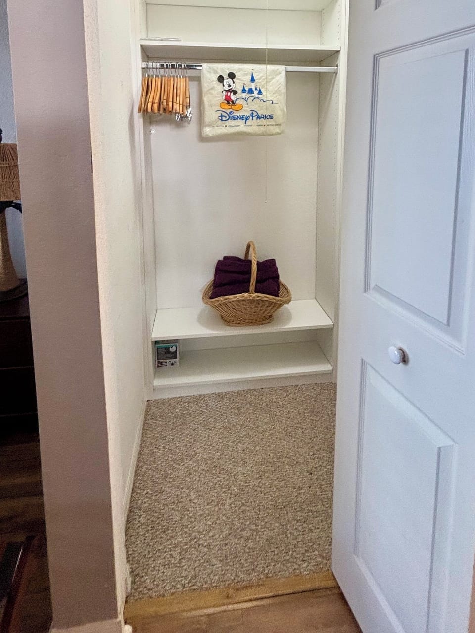 Walking closet in Master bedroom located on the first floor.
