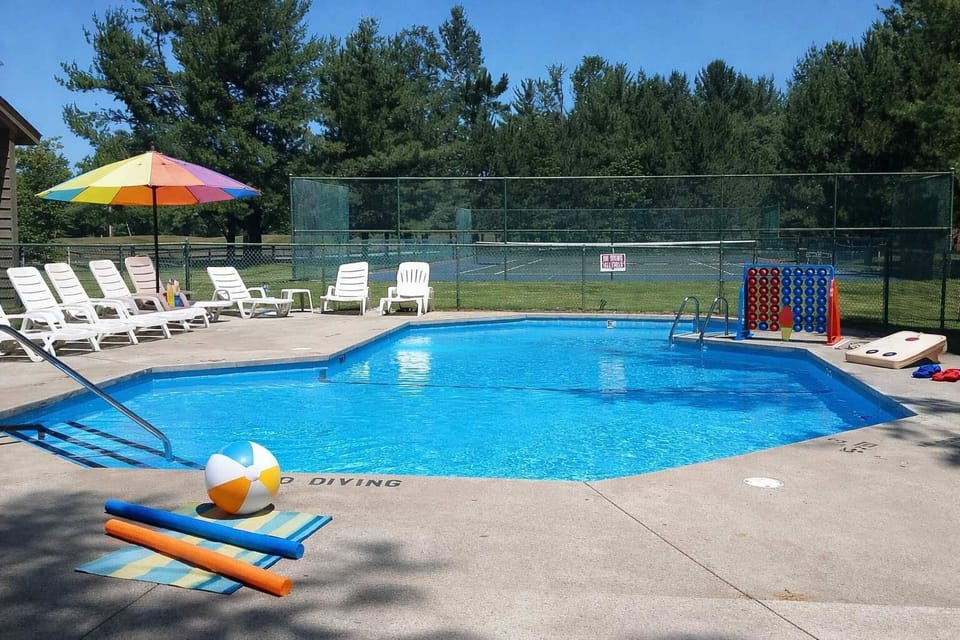 Private outdoor pool for your use.