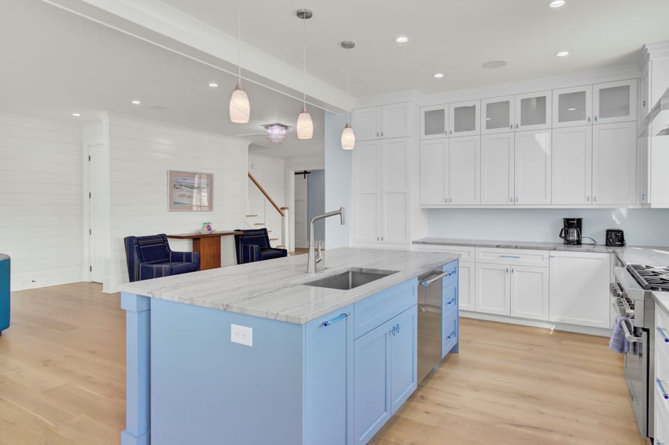 Kitchen island.