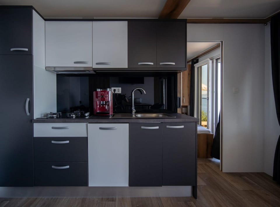 House (Two Bedroom Holiday Home with Terrace) | Private kitchen | Fridge