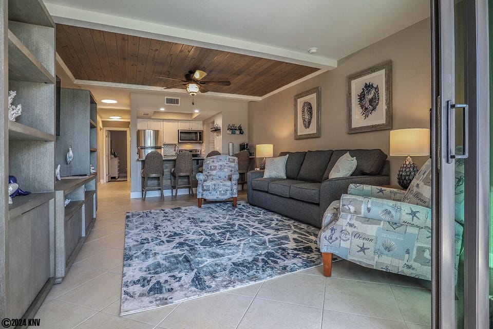 Beach Therapy! Just a short walk to the beach, this fabulous waterfront property sits in a quiet, residential area on the island  