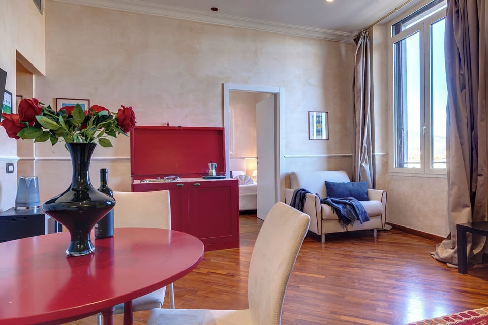 Apartment | Living area | 24-inch flat-screen TV with digital channels
