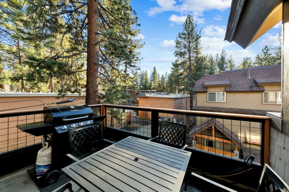 Fire up the grill on your private balcony surrounded by towering pines and mountain air.