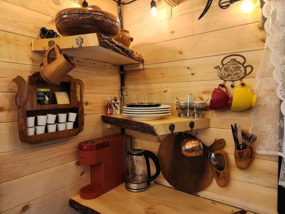 First-Level Kitchenette in Cabin Lounge