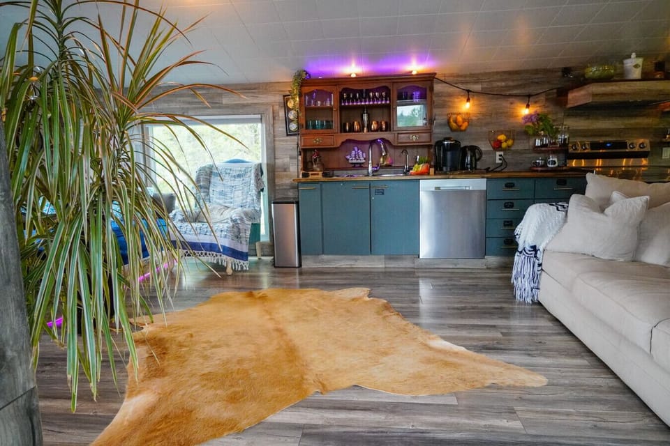 Fully equipped kitchen / living room